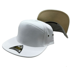 Helmet 7 Panel Blanco Tapa Dorada
