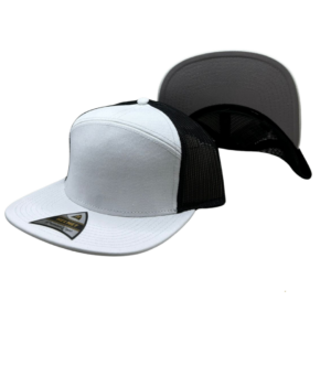 Helmet 7 Panel Blanco Malla Negro