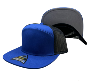 Helmet 7 Panel Azul Malla Negro