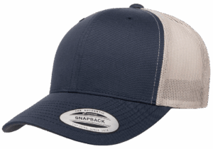 Yupoong 6606 Navy/Plata