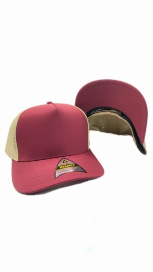 Helmet Snap 5P Curved Vino Laser Trucker Khaki