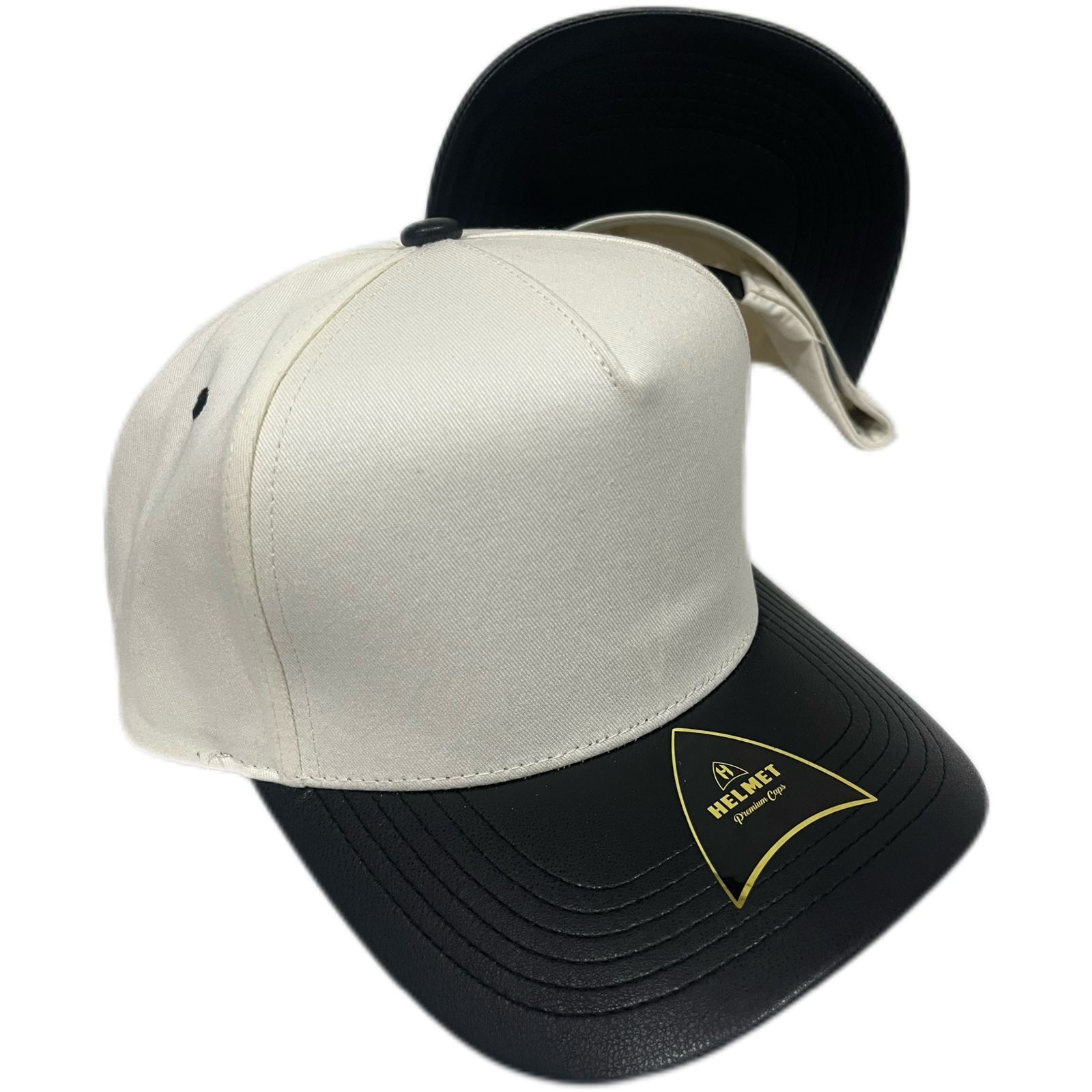 Helmet 5 Panel Curva Piel